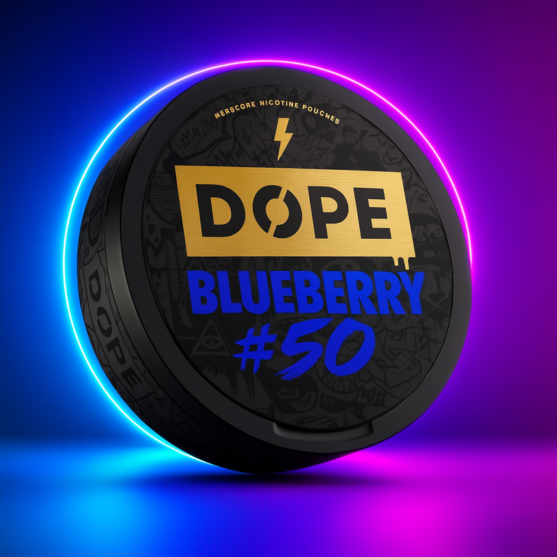 DOPE Blueberry #50 – Hardcore Nicotine Pouches