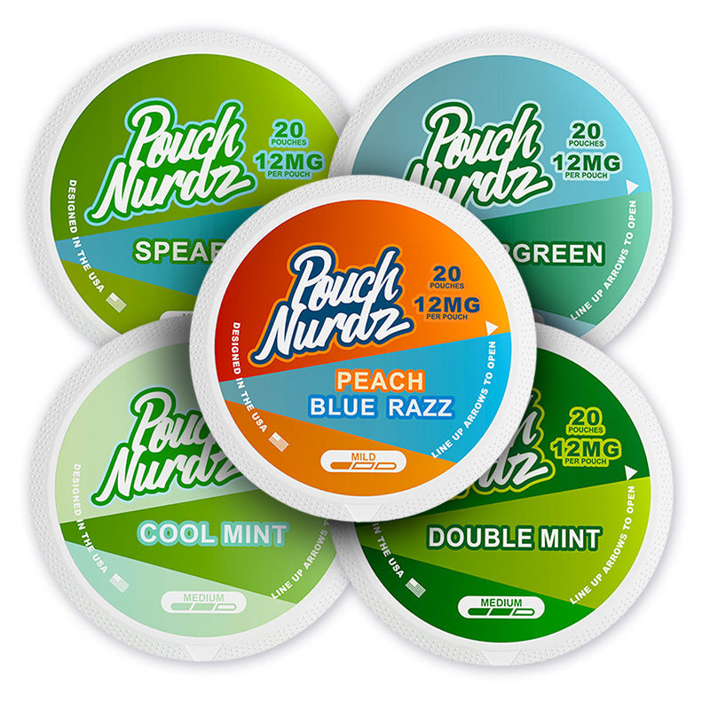 Pouch Nurdz Power Mint Bundle (5-Pack)